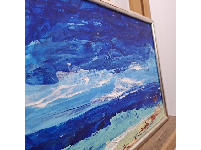 Acryl schilderij, maya wildevuur, mexico, 2008 - afbeelding 7 van  10