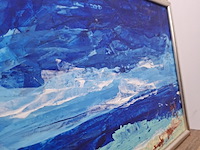 Acryl schilderij, maya wildevuur, mexico, 2008 - afbeelding 7 van  10