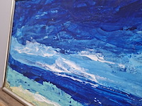 Acryl schilderij, maya wildevuur, mexico, 2008 - afbeelding 8 van  10