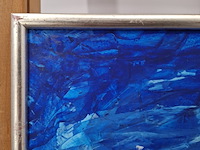 Acryl schilderij, maya wildevuur, mexico, 2008 - afbeelding 9 van  10