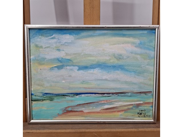 Acryl schilderij, maya wildevuur, mexico, 2008 - afbeelding 3 van  10