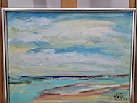 Acryl schilderij, maya wildevuur, mexico, 2008 - afbeelding 3 van  10