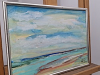 Acryl schilderij, maya wildevuur, mexico, 2008 - afbeelding 7 van  10