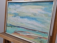 Acryl schilderij, maya wildevuur, mexico, 2008 - afbeelding 8 van  10