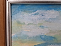 Acryl schilderij, maya wildevuur, mexico, 2008 - afbeelding 9 van  10