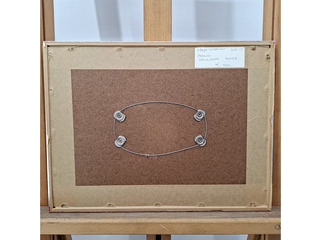 Acryl schilderij, maya wildevuur, mexico, 2008 - afbeelding 10 van  10