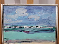 Acryl schilderij, maya wildevuur, mexico, 2008 - afbeelding 2 van  9