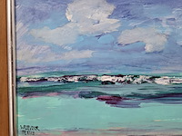 Acryl schilderij, maya wildevuur, mexico, 2008 - afbeelding 3 van  9