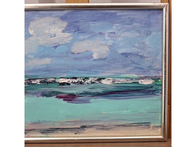 Acryl schilderij, maya wildevuur, mexico, 2008 - afbeelding 4 van  9