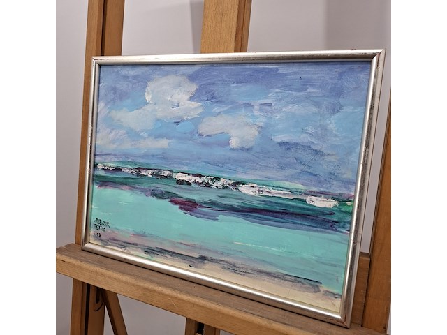 Acryl schilderij, maya wildevuur, mexico, 2008 - afbeelding 6 van  9