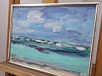 Acryl schilderij, maya wildevuur, mexico, 2008 - afbeelding 6 van  9