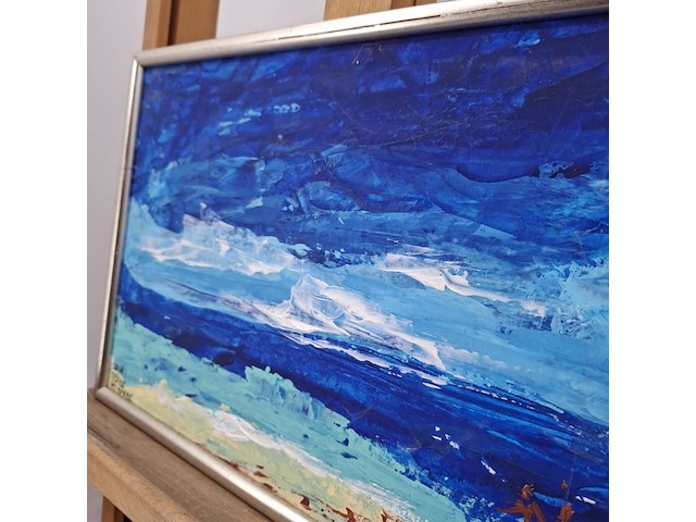 Acryl schilderij, maya wildevuur, mexico, 2008 - afbeelding 8 van  10