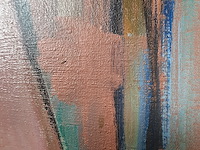 Acryl schilderij, maya wildevuur, naakt, 1987 - afbeelding 6 van  9