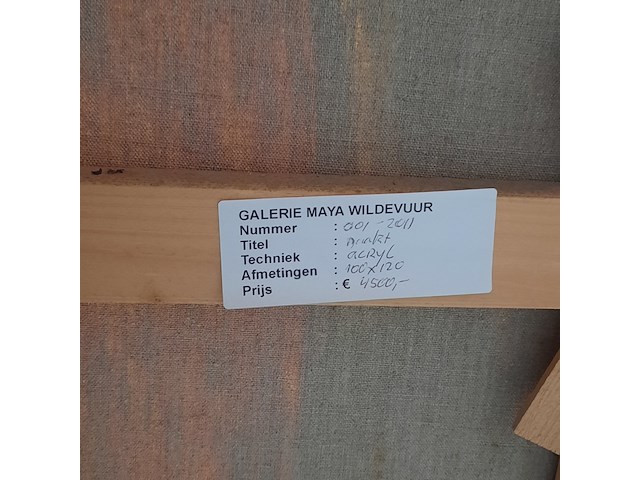 Acryl schilderij, maya wildevuur, naakt, 1987 - afbeelding 9 van  9