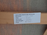 Acryl schilderij, maya wildevuur, naakt, 1987 - afbeelding 9 van  9