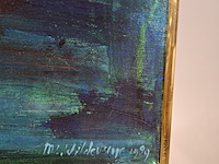 Acryl schilderij, maya wildevuur, naakt, 1989 - afbeelding 6 van  8