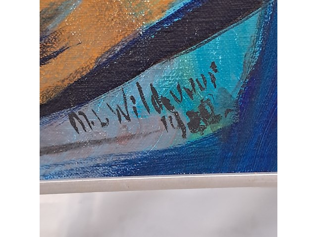 Acryl schilderij, maya wildevuur, naakt - afbeelding 5 van  9