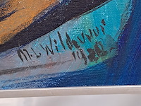 Acryl schilderij, maya wildevuur, naakt - afbeelding 5 van  9