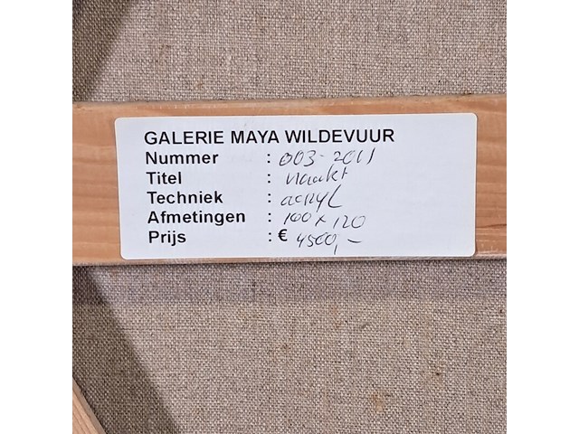 Acryl schilderij, maya wildevuur, naakt - afbeelding 9 van  9