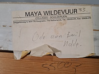 Acryl schilderij, maya wildevuur, ode aan emil nolde, 1991 - afbeelding 3 van  11