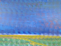Acryl schilderij, maya wildevuur, ode aan emil nolde, 1991 - afbeelding 1 van  11