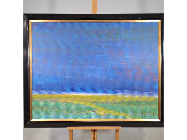 Acryl schilderij, maya wildevuur, ode aan emil nolde, 1991 - afbeelding 4 van  11