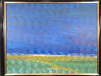 Acryl schilderij, maya wildevuur, ode aan emil nolde, 1991 - afbeelding 4 van  11