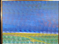 Acryl schilderij, maya wildevuur, ode aan emil nolde, 1991 - afbeelding 5 van  11