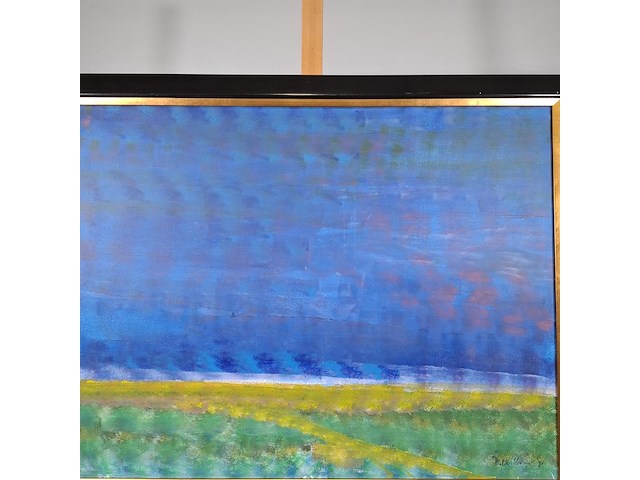 Acryl schilderij, maya wildevuur, ode aan emil nolde, 1991 - afbeelding 6 van  11