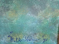 Acryl schilderij, maya wildevuur, ode aan emil nolde, 1991 - afbeelding 7 van  11