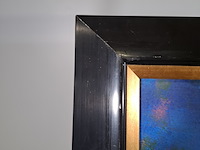 Acryl schilderij, maya wildevuur, ode aan emil nolde, 1991 - afbeelding 9 van  11