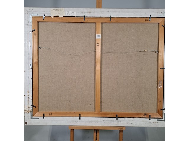 Acryl schilderij, maya wildevuur, ode aan emil nolde, 1991 - afbeelding 10 van  11