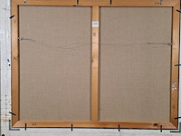 Acryl schilderij, maya wildevuur, ode aan emil nolde, 1991 - afbeelding 10 van  11