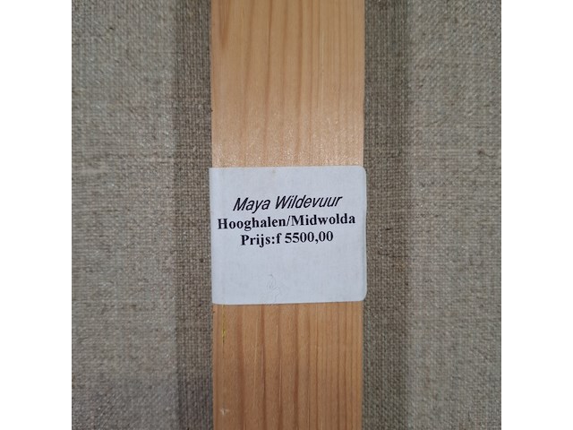 Acryl schilderij, maya wildevuur, ode aan emil nolde, 1991 - afbeelding 11 van  11