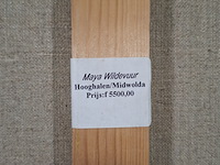 Acryl schilderij, maya wildevuur, ode aan emil nolde, 1991 - afbeelding 11 van  11