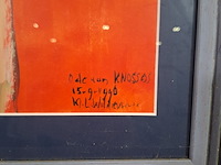 Acryl schilderij, maya wildevuur, ode aan knossos, 1990 - afbeelding 6 van  10