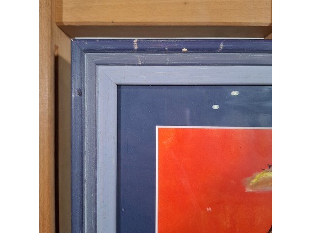 Acryl schilderij, maya wildevuur, ode aan knossos, 1990 - afbeelding 9 van  10