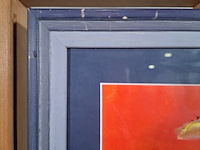 Acryl schilderij, maya wildevuur, ode aan knossos, 1990 - afbeelding 9 van  10