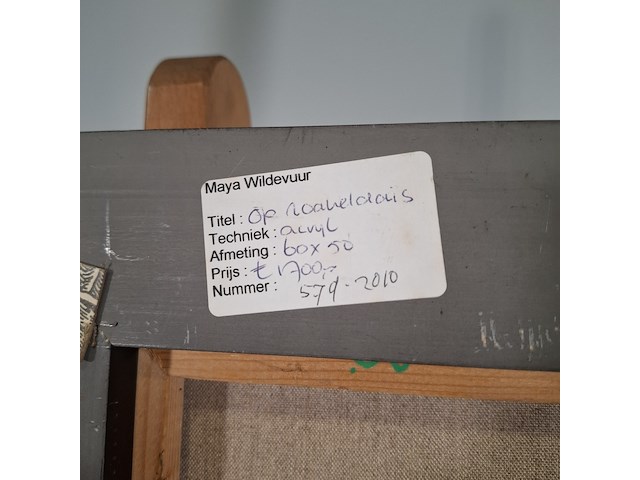 Acryl schilderij, maya wildevuur, op roakeldais - afbeelding 2 van  10