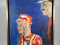 Acryl schilderij, maya wildevuur, op roakeldais - afbeelding 3 van  10