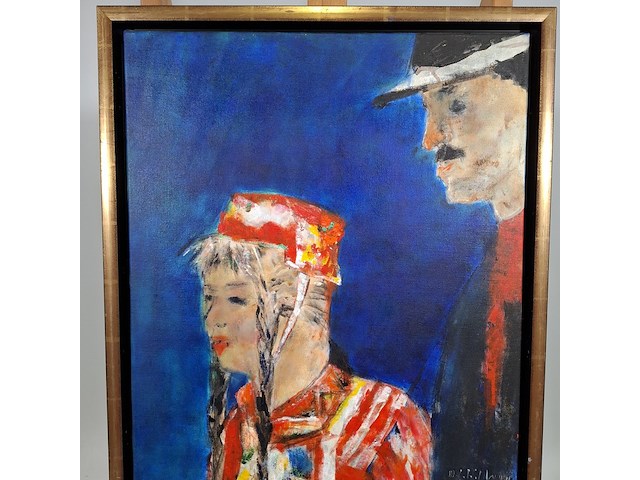 Acryl schilderij, maya wildevuur, op roakeldais - afbeelding 4 van  10