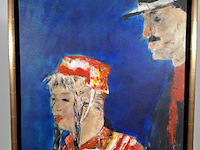 Acryl schilderij, maya wildevuur, op roakeldais - afbeelding 4 van  10