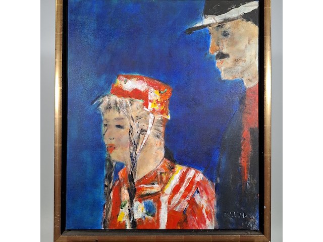 Acryl schilderij, maya wildevuur, op roakeldais - afbeelding 5 van  10