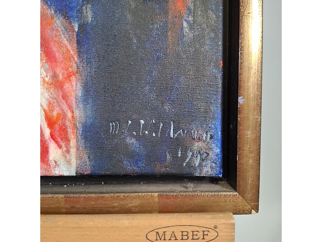 Acryl schilderij, maya wildevuur, op roakeldais - afbeelding 6 van  10