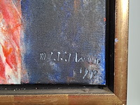 Acryl schilderij, maya wildevuur, op roakeldais - afbeelding 6 van  10