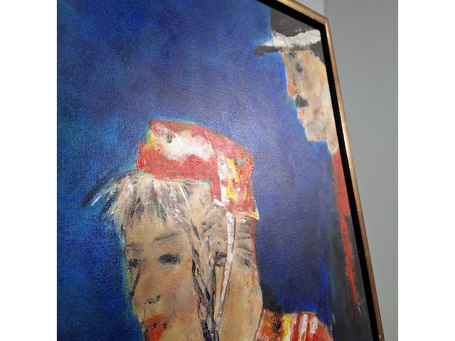 Acryl schilderij, maya wildevuur, op roakeldais - afbeelding 7 van  10