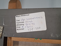 Acryl schilderij, maya wildevuur, op roakeldais - afbeelding 2 van  10