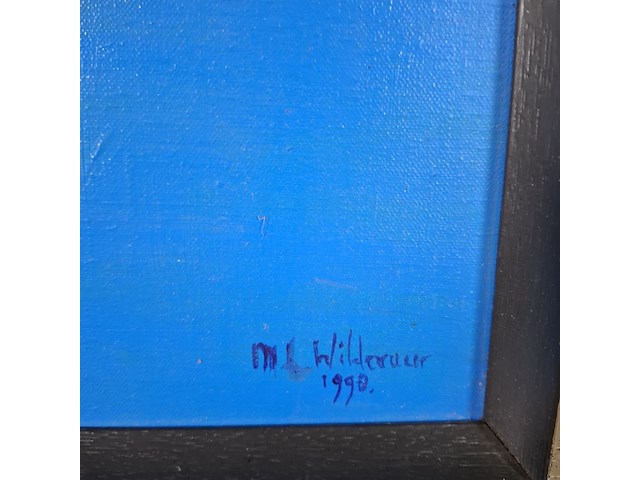 Acryl schilderij, maya wildevuur, orchidee - afbeelding 3 van  7