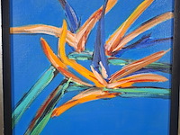 Acryl schilderij, maya wildevuur, orchidee - afbeelding 4 van  7