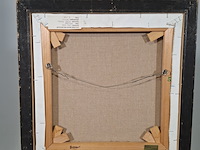 Acryl schilderij, maya wildevuur, orchidee - afbeelding 7 van  7